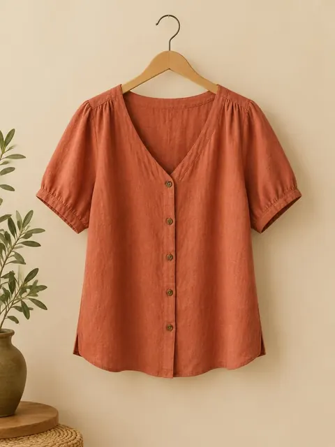 Blusa terracota consignada